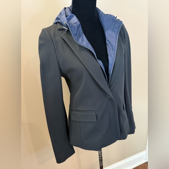 Women’s TORY SPORT Black blazer/navy windbreaker jacket. Size medium - Picture 5 of 10